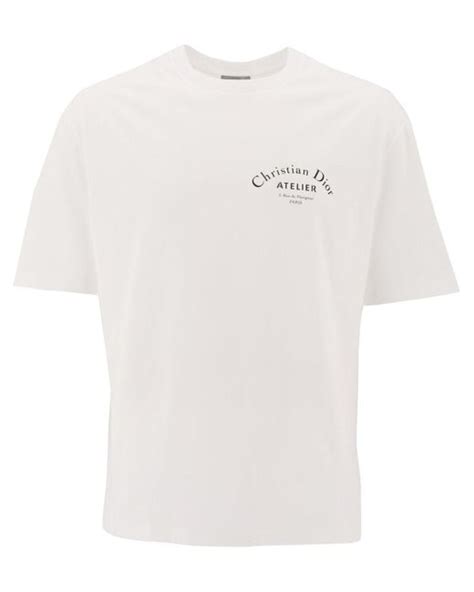 tee shirt dior homme blanc|christian dior shirts sale.